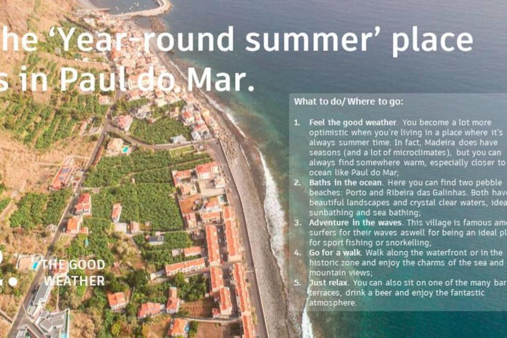 O Pomar - A Quiet Sunny Place With Amazing Sea Views Paul do Mar  Exterior photo